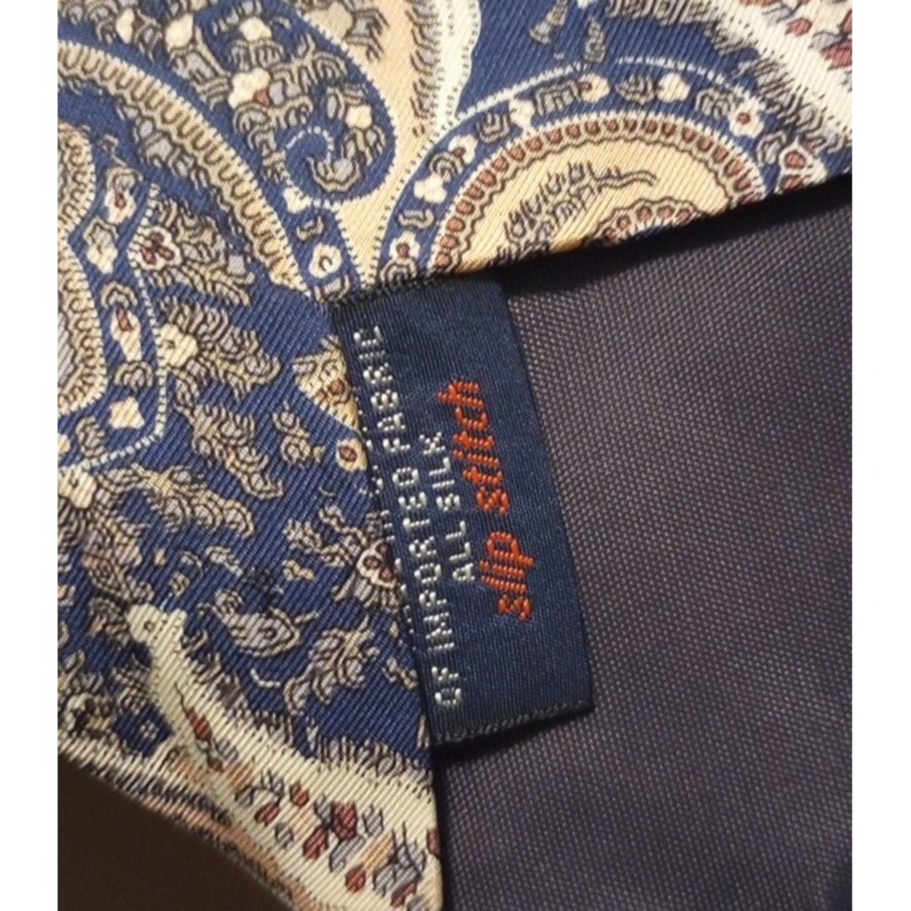 Slip Stich‎ Silk Made in the USA Men's Neck TIe 58 inches - Picture 3 of 3